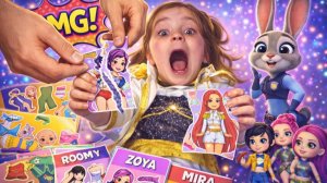 ПОРВАЛИ ВСЕ СТИКЕРПАКИ🫣✨ Руми Зои и Мира с Лия Бум