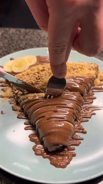 Панкейк с шоколадом