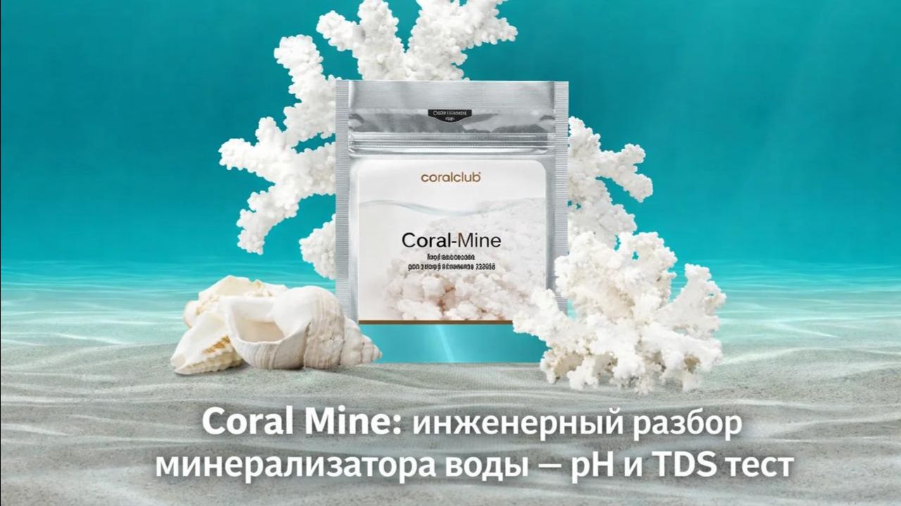 Coral Mine (Корал Майн): инженерный разбор минерализатора воды — состав, PH и TDS тест | NotebookLM