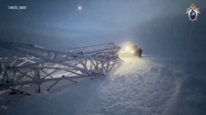 СК работает на месте падения ЛЭП в Мурманской области