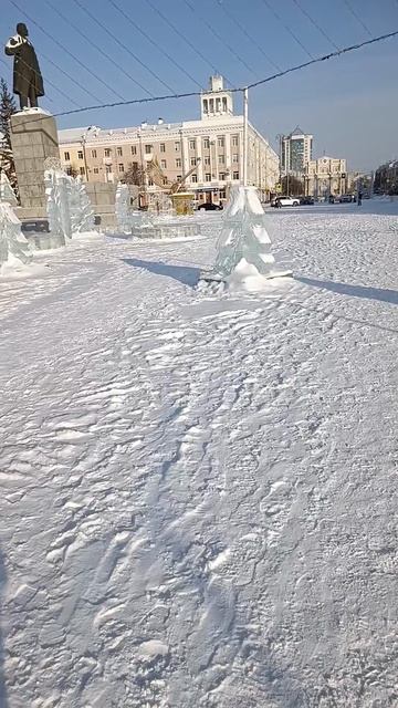 ❄️Прогулка по зимнему Кургану🎄Площадь Ленина🤩 #зима #город #winter #city #прогулка #walk #январь смотреть онлайн