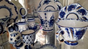 Посуда Гжель. Показываю свою коллекцию. Очень интересно и красиво!   25.01.26