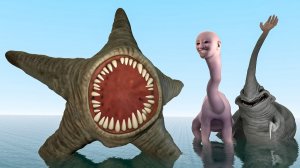 НОВАЯ ЗВЕЗДНАЯ РЫБА-МОНСТР ПРОТИВ РУЧНОГО МОРСКОГО МОНСТРА И МЫ ЗАПЛЫЛИ СЛИШКОМ ДАЛЕКО В ОКЕАН