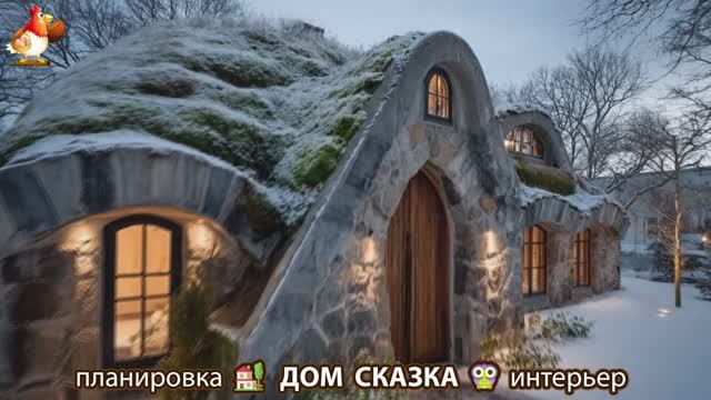 Сказочный дом мечты зимой – 3D идея для вдохновения с планировкой и интерьером 🏡🏚️🏠 вариант (25) смотреть онлайн