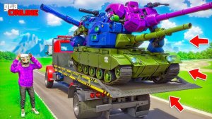 ЗАТРОЛЛИЛ И УГНАЛ 3 ТАНКА - ПОСТРОИЛ РОБОТА! БИТВА ЭВАКУАТОРОВ В ГТА 5 ОНЛАЙН | НАШЕЛ 3 ТАЧКИ