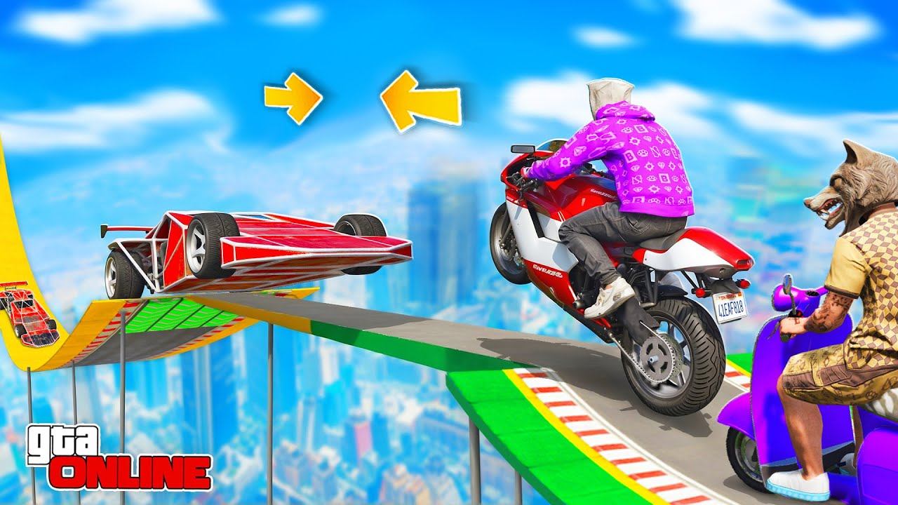 САМАЯ УЗКАЯ СТЕНКА НА СТЕНКУ НА БАЙКАХ! МАШИНА-РАМПА ПРОТИВ БАЙКА | СТЕНКА НА СТЕНКУ В ГТА 5 ОНЛАЙН смотреть онлайн