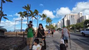 🇺🇸 Гавайи, США - трёхчасовая прогулка по улицам и пляжам Вайкики / 2026