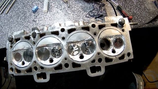 Увеличение , доработка камеры сгорания ГБЦ Ваз 21083. 5 серия