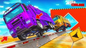 СКИЛЛ-ТЕСТ НА ТУРБО-ГРУЗОВИКАХ! ЭПИЧЕСКИЙ СКИЛЛ-ТЕСТА НА КАМАЗЕ | ПАРКУР В ГТА 5 ОНЛАЙН