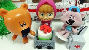 МАША Доктор лечит Ми-Ми-Мишки - Мультики с Игрушками МиМиМишки и "Маша и Медведь" для детей.