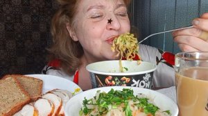 МУКБАНГ ЗАВТРАК АЛКОНАВТА С ВЕЛИКОГО БОДУНА! ЕЛЕ ОЧИ ПРОДРАЛА