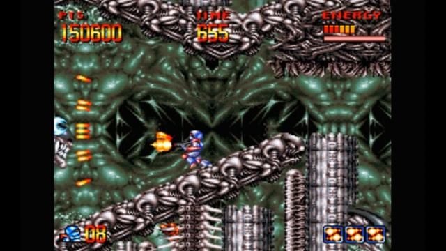 Super Nintendo (Snes) 16-bit Super Turrican Stage 4-1 Прохождение смотреть онлайн