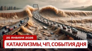 Новости Сегодня 25.01.2026 - Катаклизмы за сегодня, ЧП, События дня | Россия  Индия Европа США Китай