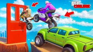 ПАРНЫЙ СКИЛЛ-ТЕСТ С БОТАМИ В GTA 5! МЫ КОМАНДА ИЛИ НЕТ? | КООПЕРАТИВНЫЙ ПАРКУР В ГТА 5 ОНЛАЙН