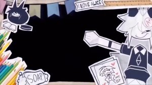 бумажная школа с мемами (ну и с озвучкой)