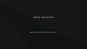 Показ мужской коллекции Dries Van Noten осень-зима 2026-2027