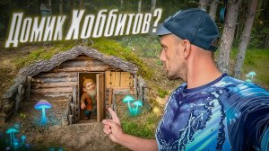 Нашёл уютную землянку на высоком берегу реки