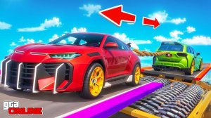 ЧИТЕРСКАЯ ЛАМБА ПРОТИВ ЧИТЕРСКОГО ДЖИПА! ПЕРЕТЯГИВАНИЕ КАНАТА В GTA 5!  - ЭКСПЕРИМЕНТЫ ГТА 5