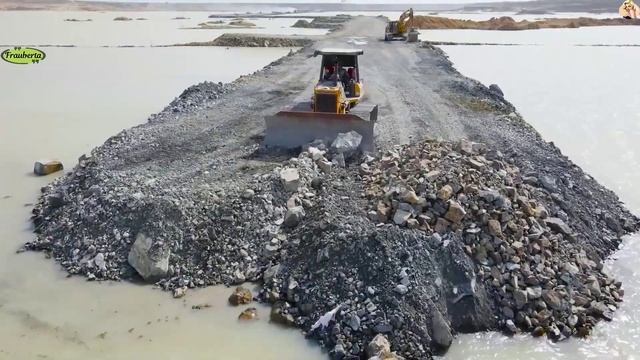 Строительство, дорога на озере , очередной обзор смотреть онлайн