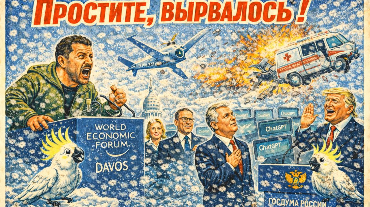 25.01.26 | "Простите, вырвалось!" №338 | Замена депутатов ИИ, "авторитетный" Зеленский и наезд на ЕС смотреть онлайн