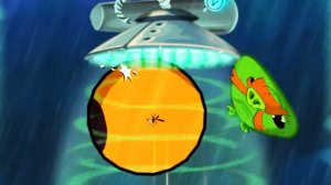 Энгри бердс: Птичка бабл роняет свинок