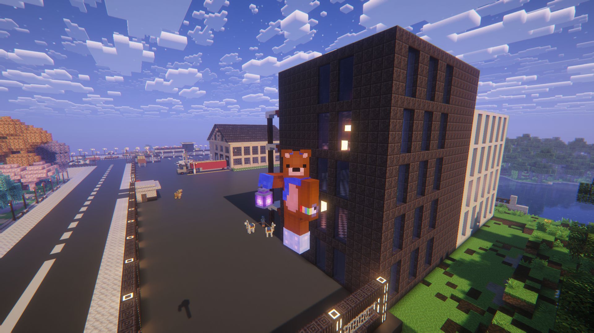 Minecraft мод FreshCraft. Проект строительства города #15. (Администрация Порта)