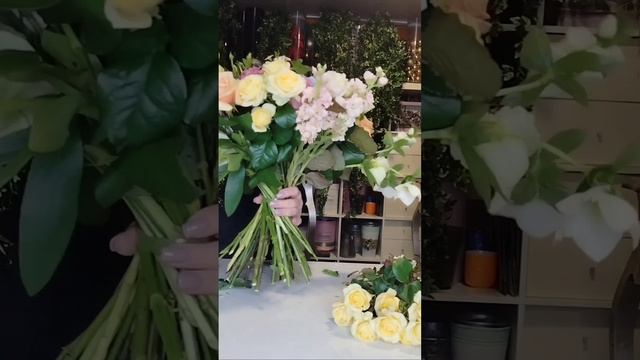 Собираем большой круглый букет. смотреть онлайн