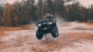 #квадро cfmoto_800_в полете#