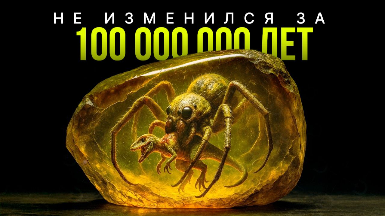 Это Существо Зaстряло в Янтаре на 100 Миллионов Лет