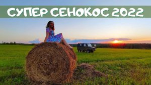 Супер сенокос 2022. Наши деревенские будни. Земляничное поле