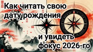 Как читать свою дату рождения и увидеть фокус 2026-го