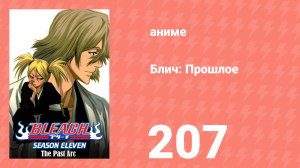 Блич: Прошлое 207 серия (аниме-сериал, 2004)