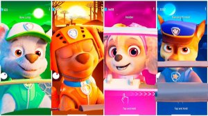 Мультики для Детей Щенячий Патруль Tiles Hop - РОККИ, ЗУМА, СКАЙ, ГОНЩИК