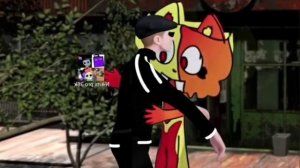 Обнялся с Катюхой. (сделано нейросетью)