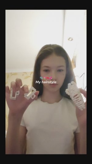моя причëсочка 💞🤍🎀🌷
