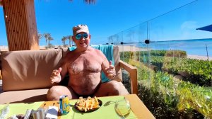 The V Luxury Sahl Hasheesh 5Хургада.Снек бар на пляже.Январь 2026