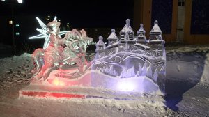 2026.01.26. Норильск. Новогодний городок в районе Талнаха. Неужели год волка настал?