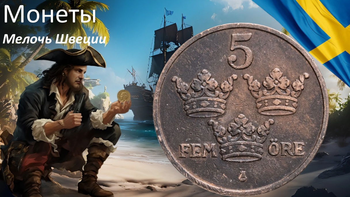 Монеты. Мелочь Швеции.