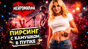 Нейромилфа - Пирсинг с камушком в пупке