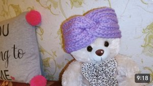 Повязка на голову крючком / Английская резинка