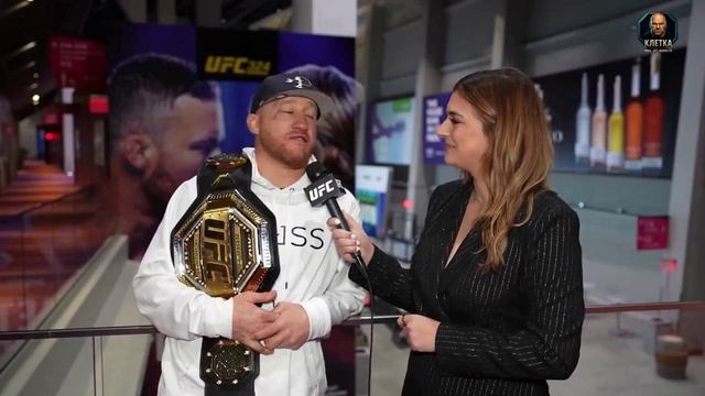 Джастин Гейджи хочет подраться с Илией Топурией и отомстить за Макса Холлоуэя. смотреть онлайн