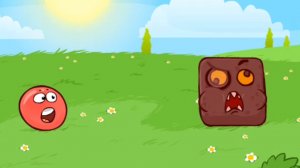 Красный шар прыгает. Прохождение часть 5. красный шар против квадрата.  прыжки шар.