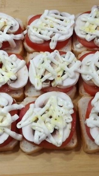 Бутерброды с Шампиньонами | Вкусно Просто Быстро | #shorts #бутерброды #рецепты #еда #кулинария
