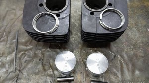 Установка цпг после расточки на Ява 634 + пуск (Jawa 634) Будни в мастерской