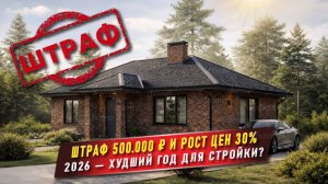 Цены на дома в 2026 г | Строительство каменных домов в 2026: цены, налоги, новые штрафы