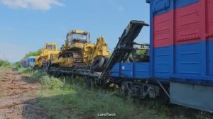 Работа Восстановительного Поезда , Бульдозер Т-330