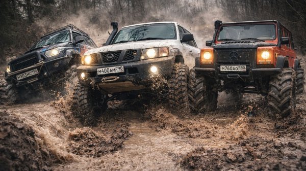 КТО ВЫЖИВЕТ? Оффроуд Монстры Гелик Nissan Patrol или Уаз Патриот