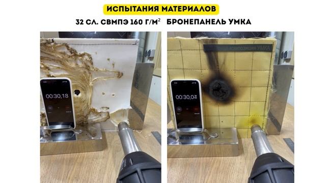 ПРЕИМУЩЕСТВА БРОНИ УМКА ПЕРЕД СВМПЭ. Испытания материалов смотреть онлайн