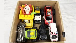 Мультики для детей и малышей. Машинки в коробке, яркая гоночная трасса. Мультики Залипалки