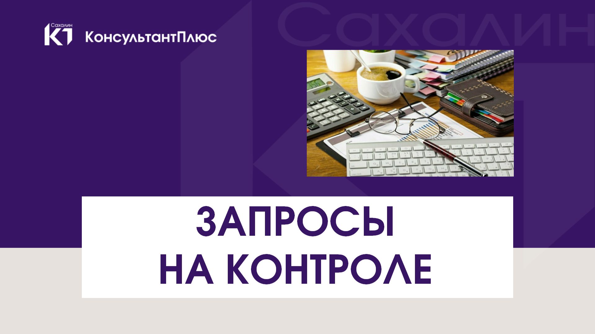 Новая функция - запросы на контроле в КонсультантПлюс
